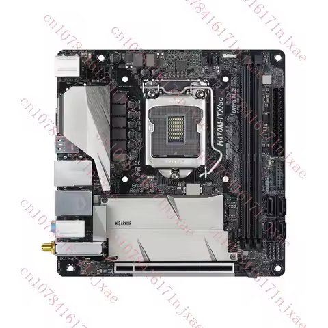 FOR ASROCK H470M-ITX/ac Motherboard Supports DP+HDMI 128GB DDR4 Intel DP+HDMI.