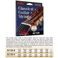 Alice AC139 Titanium Nylon Acoustic Guitar Strings 6pcs/set (.028-.043) Normal Tension gitar string