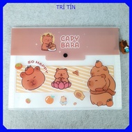 Document bag - document file with 12 file compartments A4 CAPYBARA document bag (vpp Tritin)