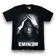 EMINEM Bleached T-Shirt-Black Fabric (Glowing) Rocktees Label 100% Cotton Hoodie Pattern