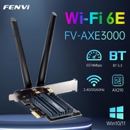 FENVI WiFi 6E AX210 PCI-E Adapter 5374Mbps BT 5.3 Tri-band 2.4G/5G/6Ghz 802.11AX Wireless Network Wi