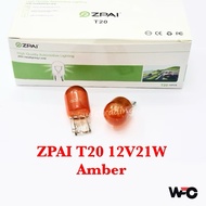 Zpai T20 12v Amber Bulb Signal Bulb 1881 12v21w Signal Lampu Bulb