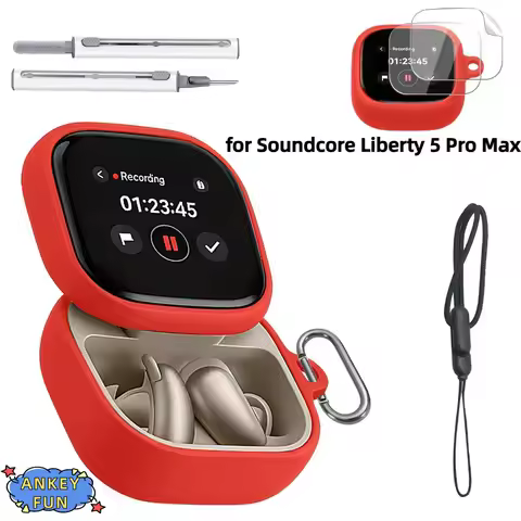 Suitable for Anker Soundcore Liberty 5 Pro Max Bluetooth Earphones with Silicone Protective Case and