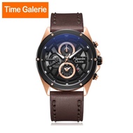 Alexandre Christie Chronograph Black Dial with Brown Strap Analog Men's Watch ALCW6620MCLBRBA
