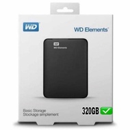WD Elements 320GB Black - 2.5 Inch External Hard Drive HDD Portable WD Elements