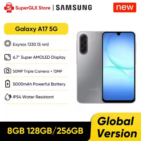 2025 New Samsung Galaxy A17 5G Global Version Smartphone Exynos 1330 6.7" Super AMOLED Display 50MP 
