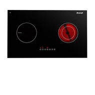 Brandt 2 Cooking Zone Hybrid Hob (Induction + Vitroceramic) (BPX2272B)