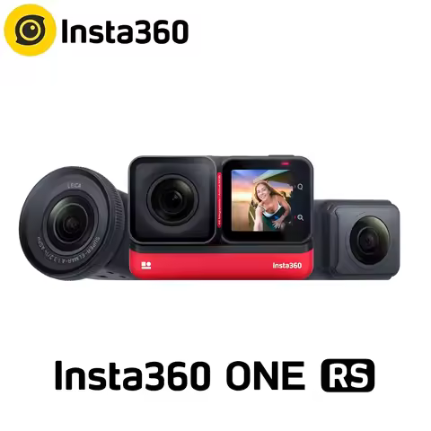 Insta360 One RS Dual-Lens:4K Wide-Angle& 5.7K 360°Panoramic,Waterproof,Invisible Selfie Stick for Sp