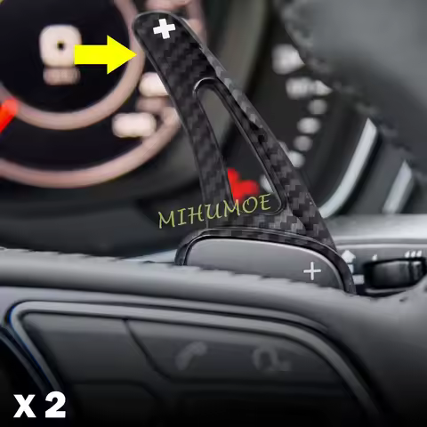 Steering Wheel Shift Paddle Shifter Extension For A3 A4 A5 Q2 Q3 Q5 Sportback Q7 Q8 2017 2018 2019 2