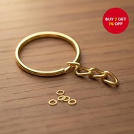 Set of 50 Key Rings and 50 8mm Chain Rings
