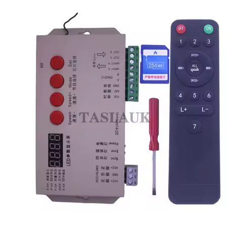 5V USB WS2812 WS2812B RGB Strip T1000S K1000S T8000AC SP107E 108E RF Controller 2812 Dimmer for WS28
