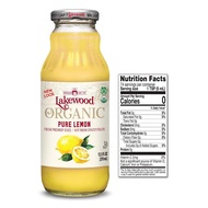 LAKEWOOD Organic Pure Lemon Juice 12.5OZ/370ML Exp 2026 100% Pure Lemon Juice有机柠檬汁