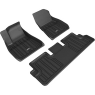 3D MAXpider Custom Fit Elitect Floor Mat (Black) Compatible with Tesla Model 3 2020-2023 - Full Set