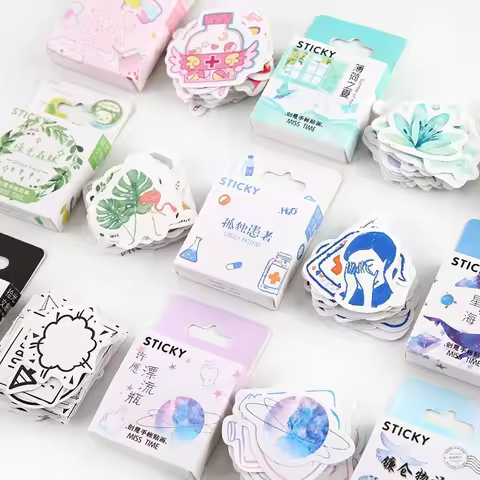 46pcs/box Cute Girls' Generation Diary Stickers Scrapbook Journal Decoration Stationery Flakes DIY M