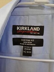 Kirkland 男長袖襯衫 素面衫 半休閒半正式 免運(限7-11純取) 約八成新