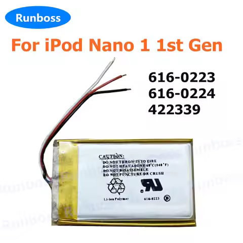 616-0223 Replacement Battery For iPod Nano 1 1st Gen Generation MP3 Rechargeable Nano1 616-0224 4223