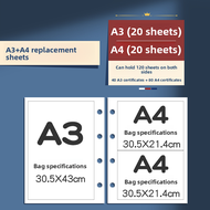 MONLEYTA | Wall-Mounted Certificate Album A3 Boys Honor Certificate Organizer Student A4 Art Book Ri