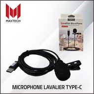 Microphone Mic Clip On Audio Type C Lavalier GL-121 For Camera Hp Vlog Youtuber