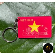 Keychain printed with flags and national symbols of Vietnam and G8 countries - Accessories for hangi