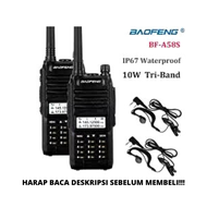 ht jarak jauh murah 1000 km READY HT BF-A58S Waterproof Tri-Band WalkieTalkie 10W walkie talkie jara