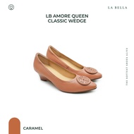 LA BELLA รุ่น LB AMORE QUEEN CLASSIC WEDGE - CARAMEL