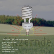 18W Spiral Light Bulb (Daylight/Warm White) E14