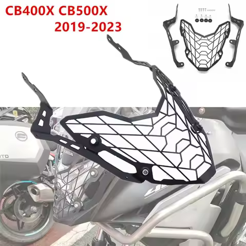 Headlight Protection Head Lamp Light Grille Guard Cover Protector For Honda CB500X CB400X CB 500X 40