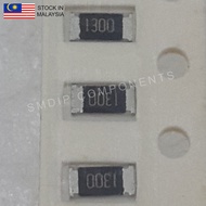 10PCS Taiwan-Grade 130R ±1%, 1206 SMD Resistor (1300)