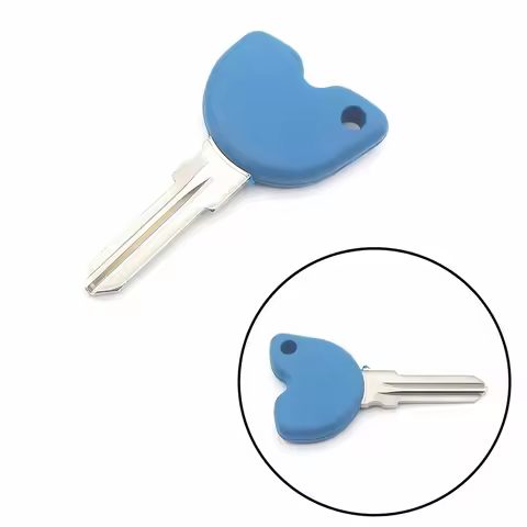 Pokhaomin Blue Uncut Blank Key + Transponder Chip fit ET4. LX, LXV 125, 200, 250, 300