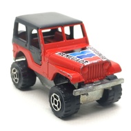 Majorette Jeep CJ-7 4x4-Renegade Red/Black Scale 1/54 (8cm) Second Hand Model 003