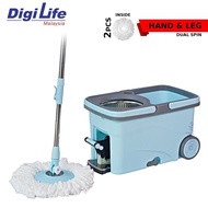 DIGILIFE WYL-32 Spin Mop Spinnable Leg Pedal with Bucket Big Pail Mop Floor Cleaner Magic Mop Lantai