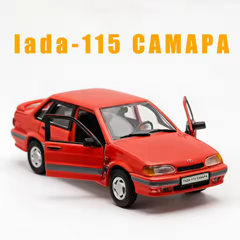 Bauer 1/64 Scale Lada 2115 Samara Alloy Simulation Sports Car Model Classic Adult Collection Static 