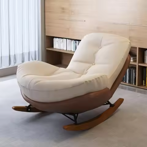 Penguin Rocking Chair Nursery, Gliding Rocking Chair Living Room, Indoor Rocking Chair with Upholste