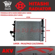 RADIATOR - PA16 / PA22 (16MM/22MM) - PERODUA MYVI D20N M800 BEZZA 1.3 (2017 -2023) { Go2U Auto Par