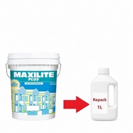 1L ICI Maxilite Plus 15245 REPACKED Cat Kapur Putih White Paint