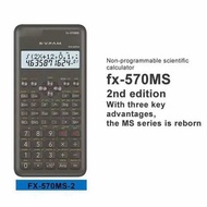 570MS 2nd Edition C.a.s.i.o Scientific Calculator FX-570MS 2nd Edition (1 Year Warranty) Ready Stock