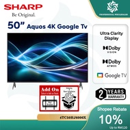 【LOWEST PRICE】Sharp 50" 55" 65" 75" INCH 4K UHD Google TV YouTube Netflix Google Assistant smart tv