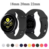 20mm/22mm strap For Samsung Galaxy watch 4/46mm/42mm/Active 2/correa Gear S3 Silicone bracelet watch GT 2/2e/pro/3