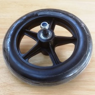 ✨Ready Stock✨Manual Wheelchair Front Wheel Small Wheel Solid Tire 23cm Universal Wheel with Bearing Inflatable Reel Wheelchair Accessories