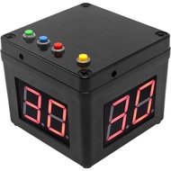 【fdhjtyhtjj】For Poker Shot Clock 4-Sided Cube Timer 20/30 Sec Second Countdown Timer for Poker/Casin