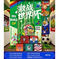 2026 Meijiamo World Cup Strip Hanging Cloth Lottery Shop Bar Decoration Scene Layout Football Pile H