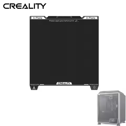 Creality Upgraded K1C Epoxy Resin Build Plate 235 * 235mm,Wipe Nozzle Design, 3D Printer Platform fo