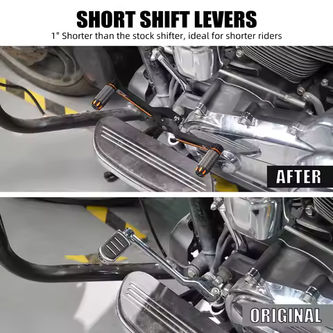 For Harley 2017-2024 Street Glide FLHX Short Gear Shift Levers Road King FLHR FLHP Road Glide FLTRX 