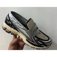 2026 1906L Loafer Watanabe Lelaki `Perak Metalik dan Hitam’ (lelaki dan wanita)