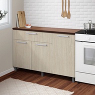 Kirana Kitchen Set Denver Lemari Dapur Kabinet Rak Dapur Bawah 3 Pintu Kayu Modern Minimalis Murah C