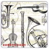 Decoupage Out Of Print German Napkins (33X33CM~2 Sheets)/Music Series 1~1/2 Picture