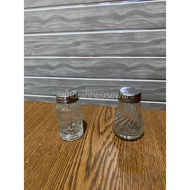 Pepper container salt/, glass salt & pepper set