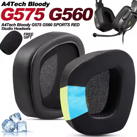 Replacement for A4Tech Bloody G570 G575 G560 MR575 RGB Wireless Headband Ear Pads Earphone Cushions 