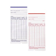 100pcs colour manila card Punch Card / Time Attendance Record Card / Kad Punch Berwarna (B4260)