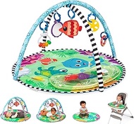 Baby Einstein Sea Floor Explorers 2-in-1 Water Mat Portable Tummy Time Activity Play Gym